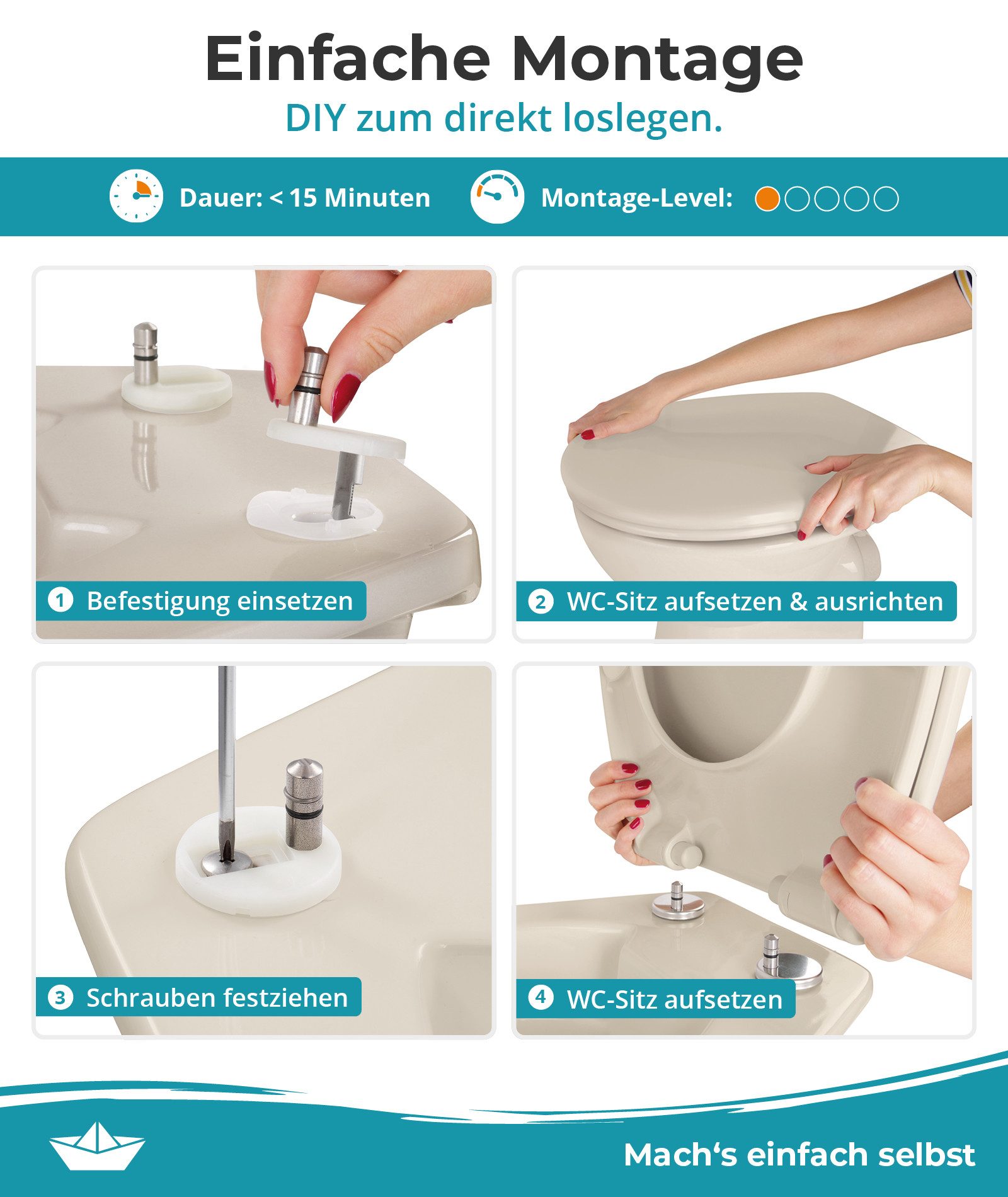 Calmwaters WC-Sitz Original, Premium, Made in günstig online kaufen