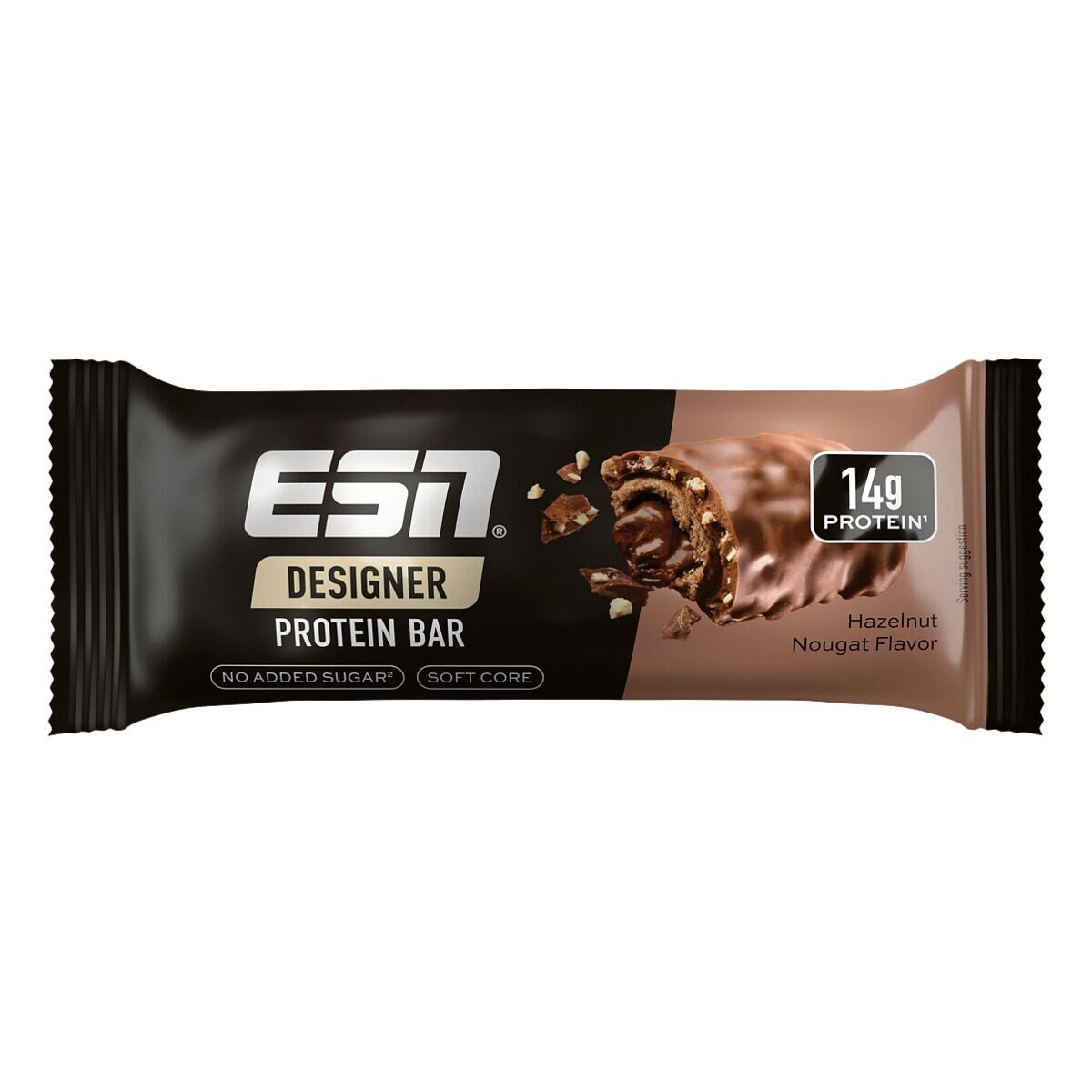 ESN Hazelnut Nougat Riegel, Proteinriegel