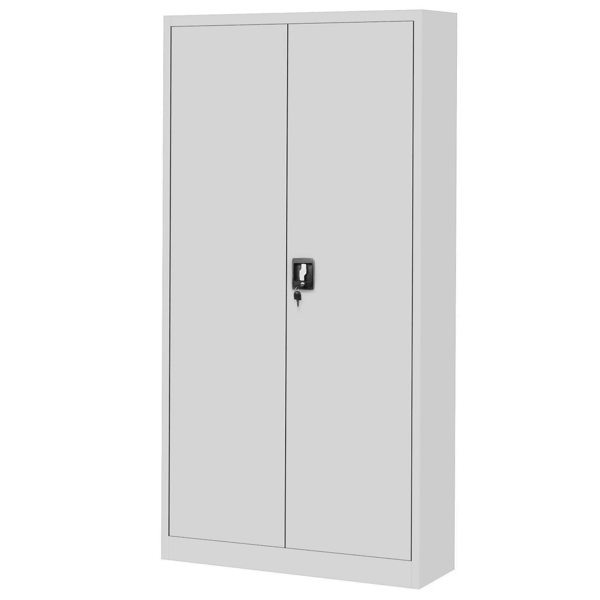 Jan Nowak Werkzeugschrank Metall Werkstattschrank 92 cm DAREK 5 Böden abschließbar Stahl (Stahl 0,8 mm 185 x 92 x 50 cm perforierte Türen PZH) Garagenschrank perforiert Schloss 2 Schlüssel robust 5 Farben