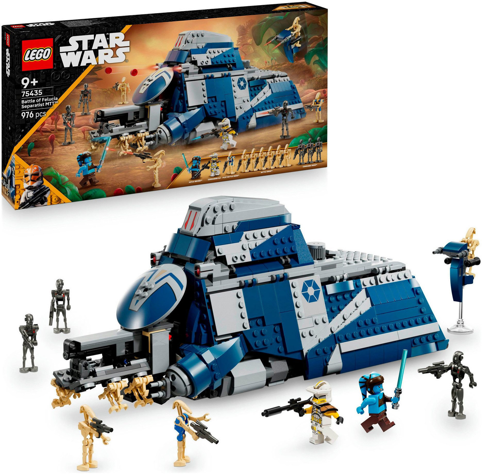 LEGO® MTT der Separatisten in der Schlacht von Felucia (75435) Konstruktionsspielsteine, (976 St), ; Made in Europe