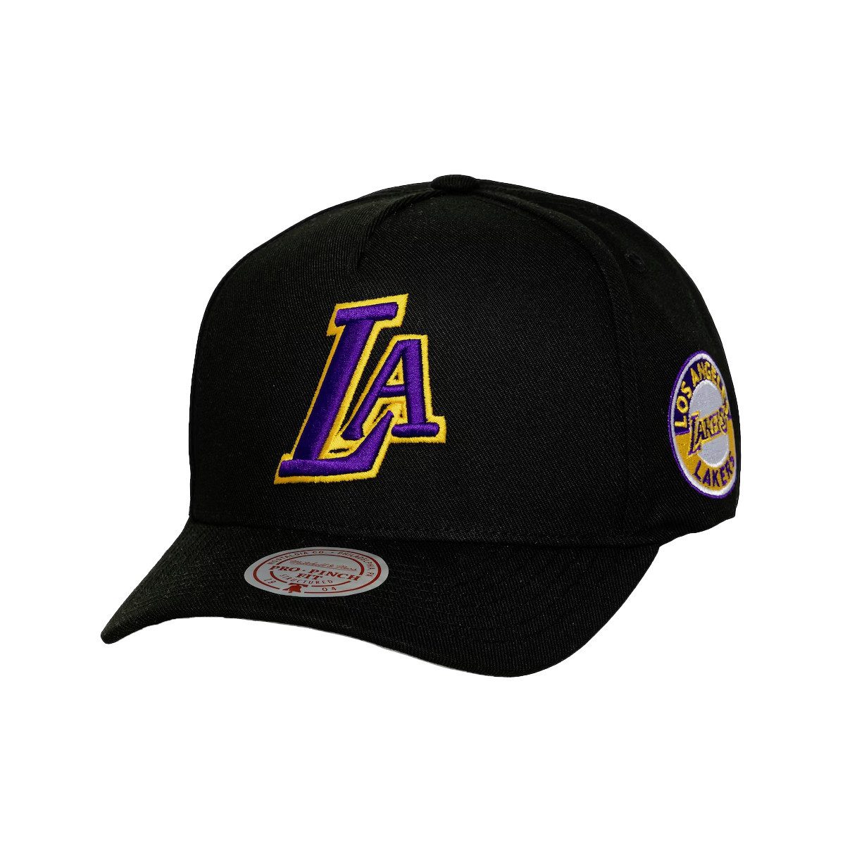 Mitchell & Ness Snapback Cap Los Angeles Lakers (kein Set) leicht gebogene Schirm
