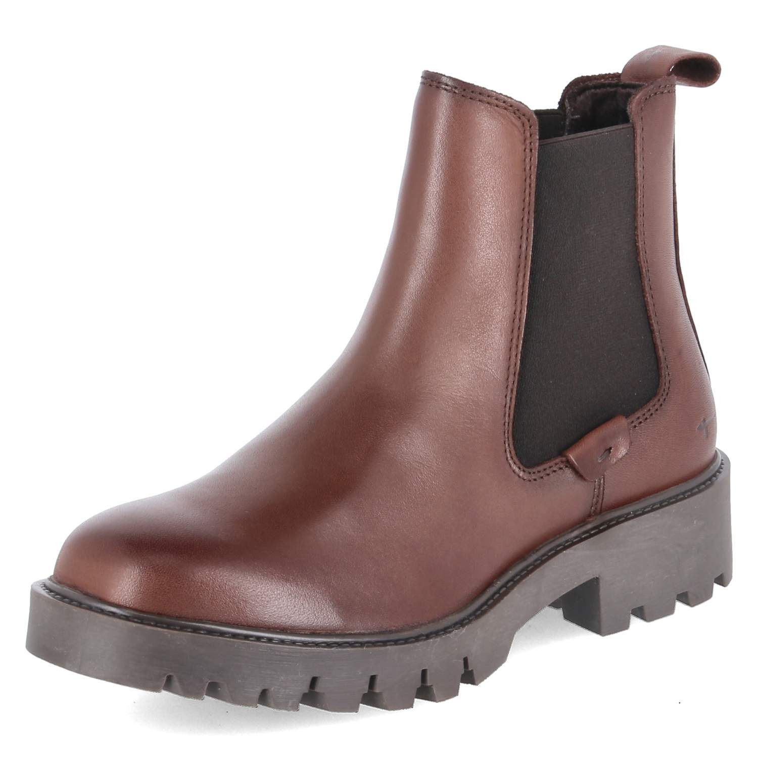 Tamaris Tamaris 1-25448-45/382 Damen Glattleder braun Schlupfstiefel günstig online kaufen