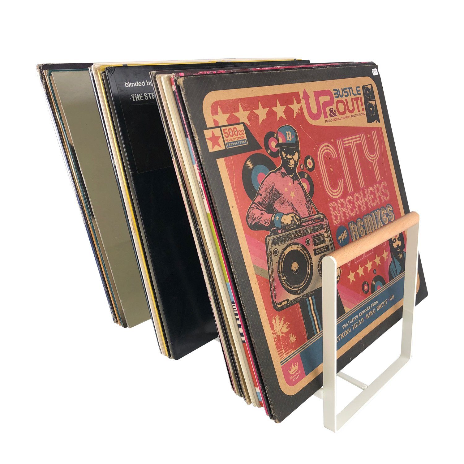 7even Schallplatten Ständer / Maxis Halter Plattenspieler Luxus Vinyl LPs, für 12"