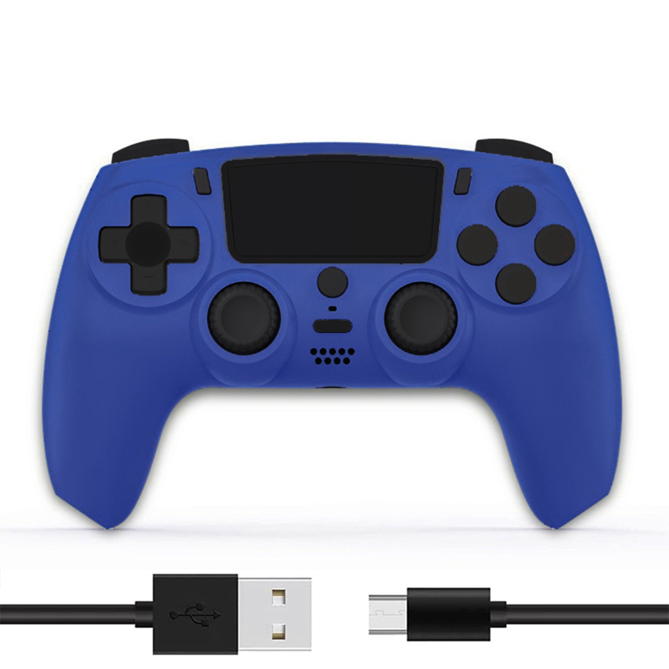 Gamepad Tadow Gamepad,für PS4,Bluetooth,Rot/Blau Controller,Wireless
