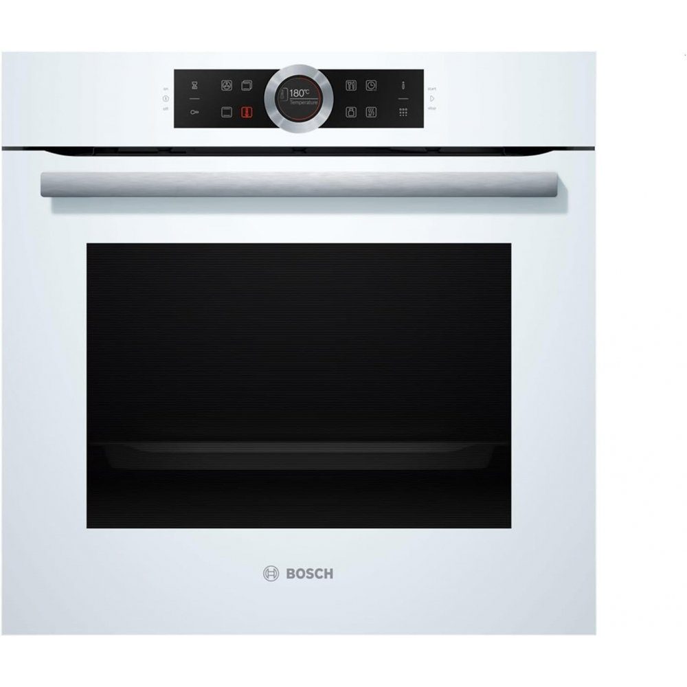 BOSCH Einbaubackofen HBG675BW1 - Einbaubackofen - weiß, Pyrolyse-Selbstreinigung