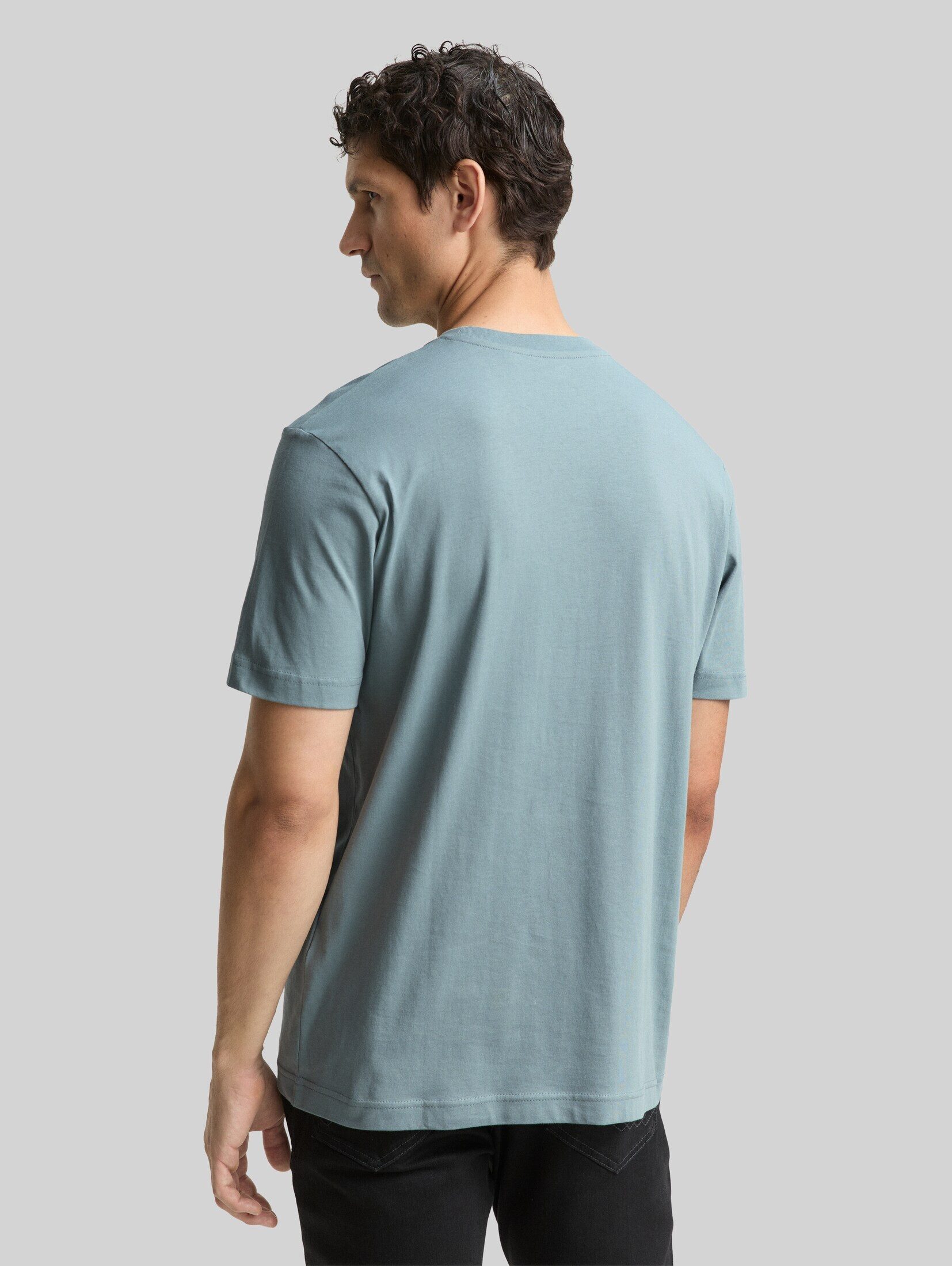 TOM TAILOR T-Shirt T-Shirt (im Einserpack) T-Shirt mit Logo-Print