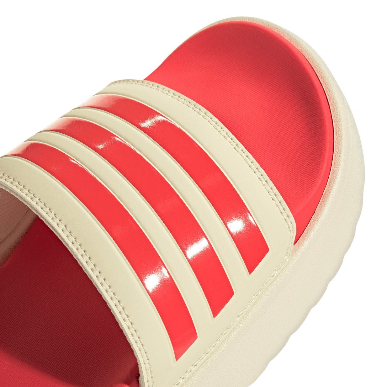 adidas Performance Adilette Platform beige/rot Damen - 1 Paar Badeschuh