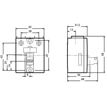 SIEMENS Zeitrelais Siemens Halbleiterrelais 3RF20501AA22 50 A Schaltspannung (max): 230, (3RF2050-1AA22)