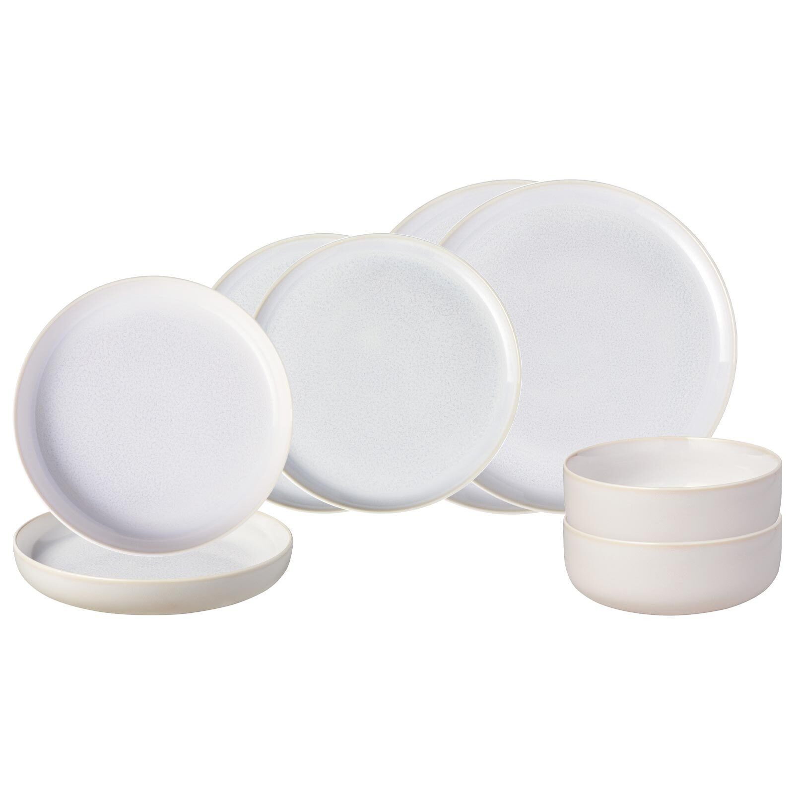 like. by Villeroy & Boch Kombiservice Crafted Einsteiger-Set 8er Set (8-tlg), 2 Personen, Porzellan