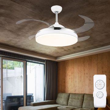 etc-shop Deckenventilator, LED Decken Ventilator Wohn Zimmer Kühler Leuchte Lüfter