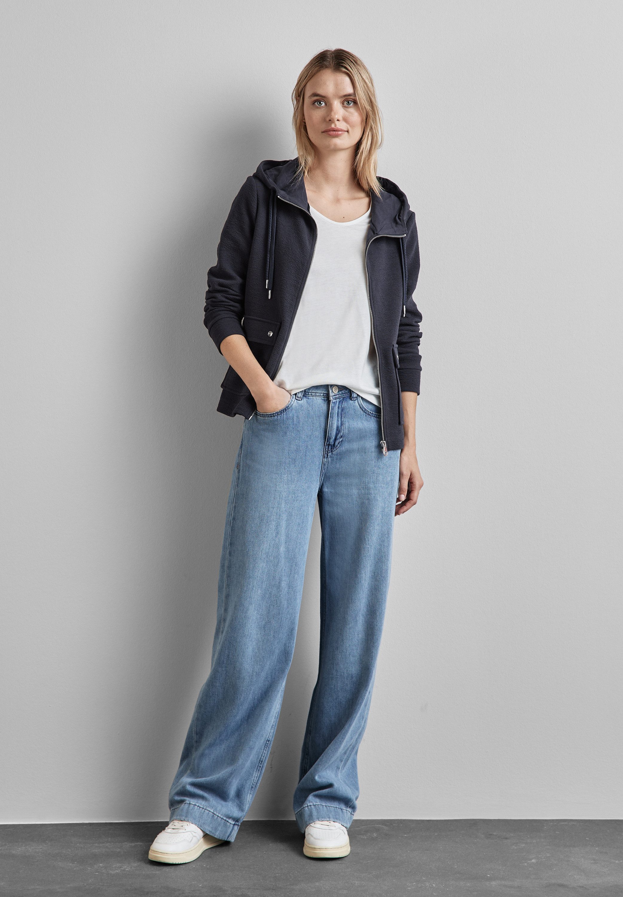 STREET ONE Sweatjacke mit Kapuze