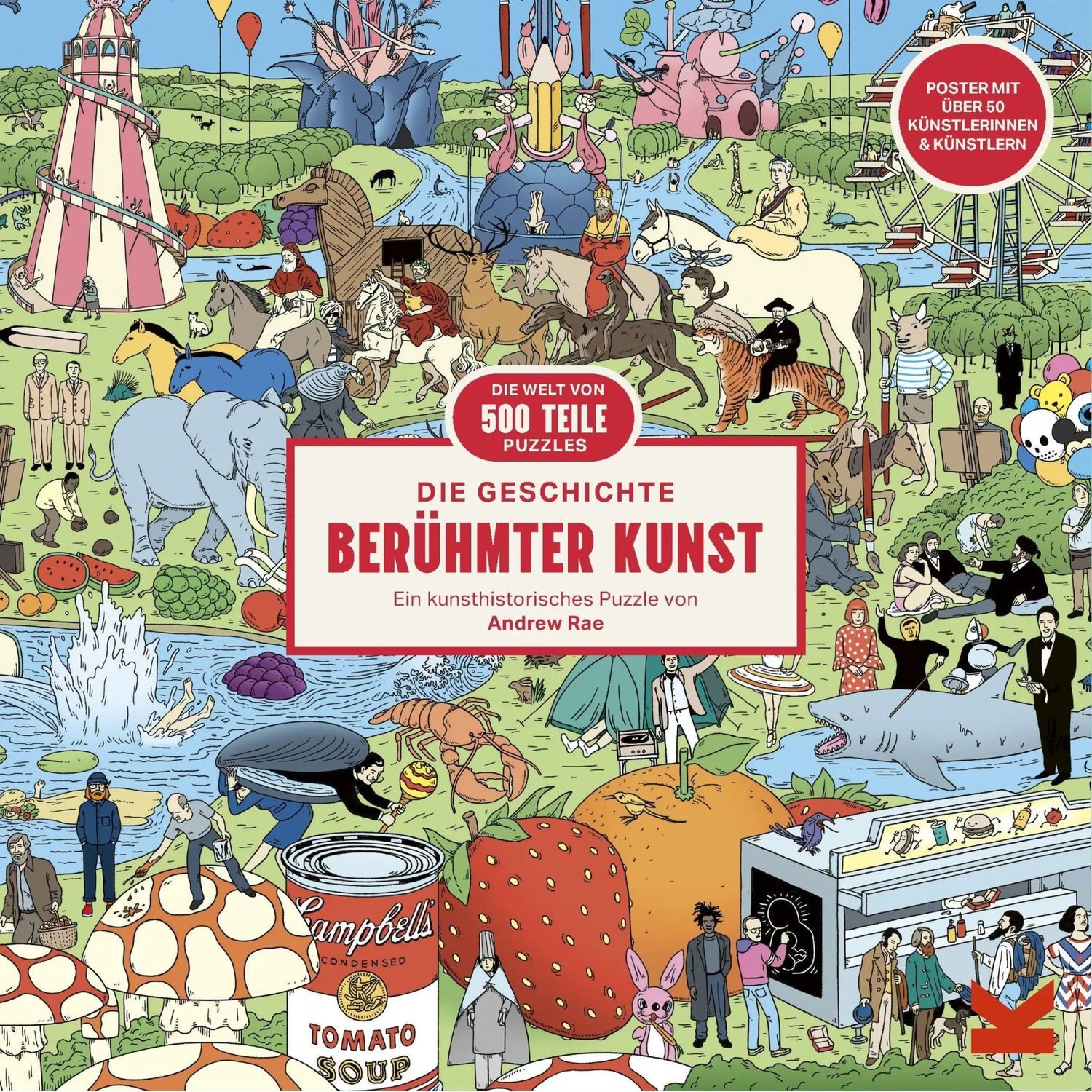 Laurence King Puzzle Die Geschichte berühmter Kunst, 500 Puzzleteile