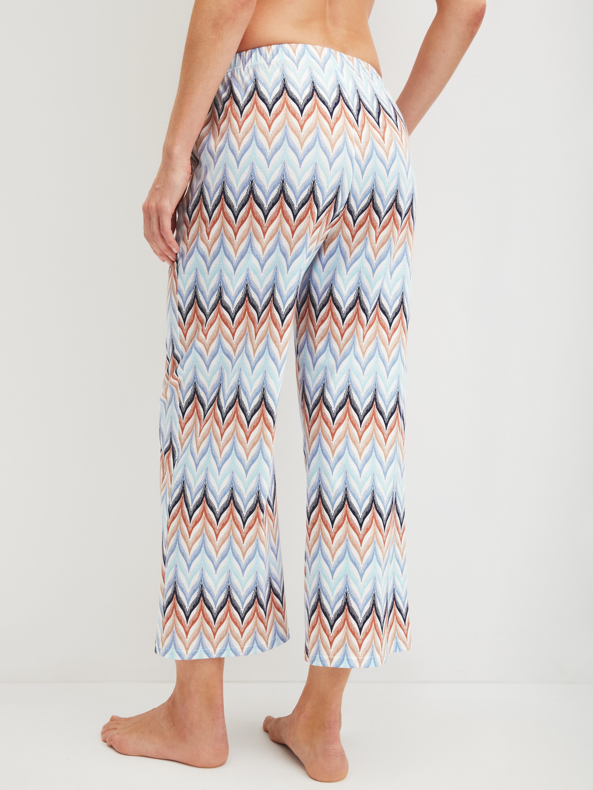 CALIDA Pyjamahose Favourites Tiles Damen (1-tlg) luftiger Schnitt, hautfreundlich, pflegeleicht, mit Seitentaschen