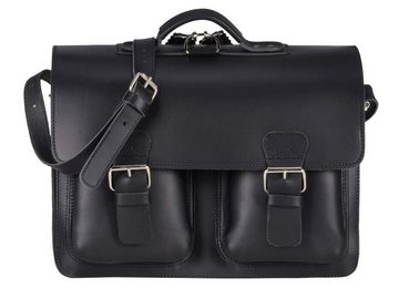 Ruitertassen Aktentasche Classic Satchel, 42 cm Lehrertasche mit 3 Fächern, auch als Rucksack zu tragen, Leder