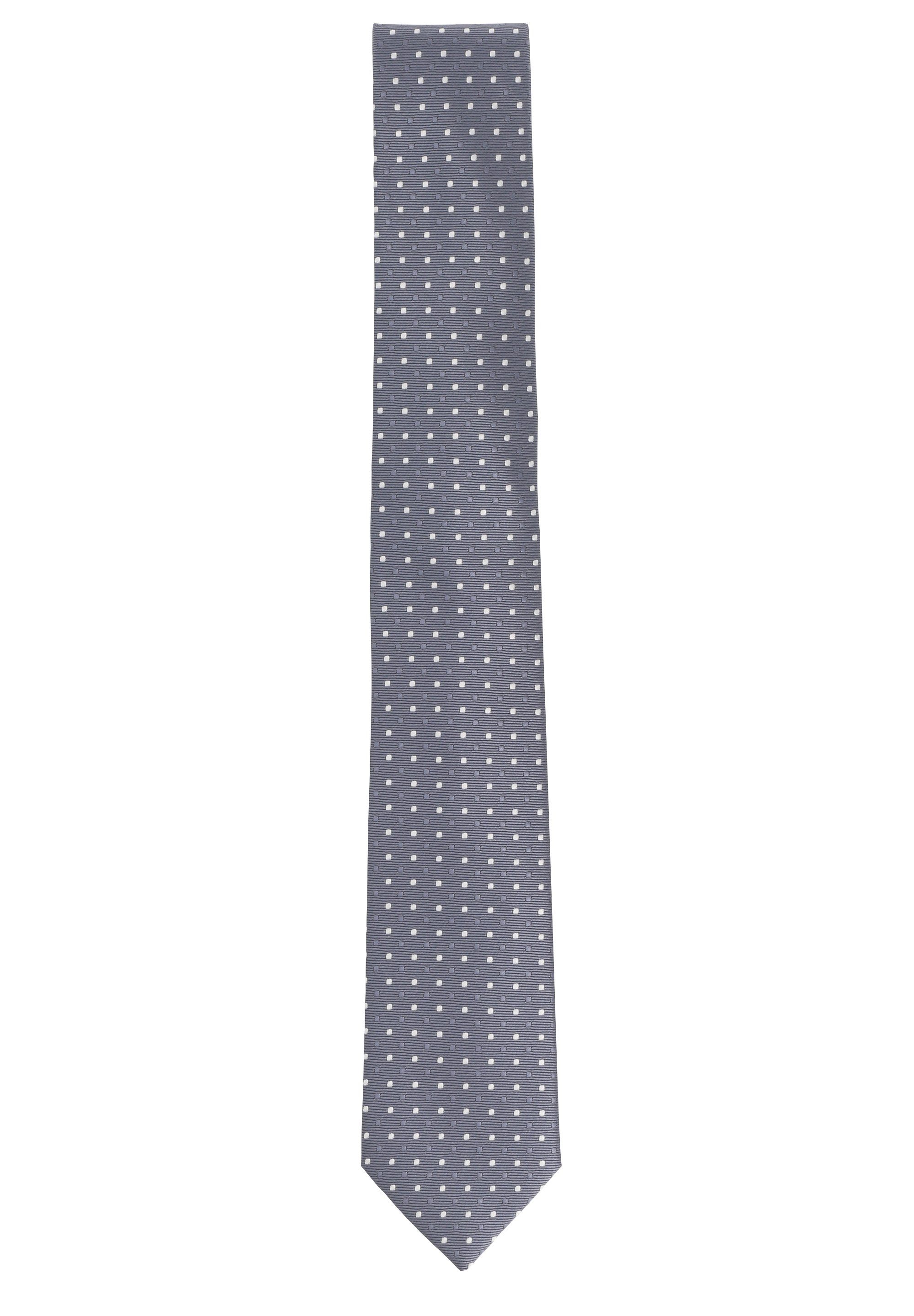 Fabio Farini Krawatte verschiedene Herren Gepunktet) (Grau, Box, 6cm mit - (6cm), Weiß) Schmal (ohne in Breite Krawatten Schlips Punkten Grau
