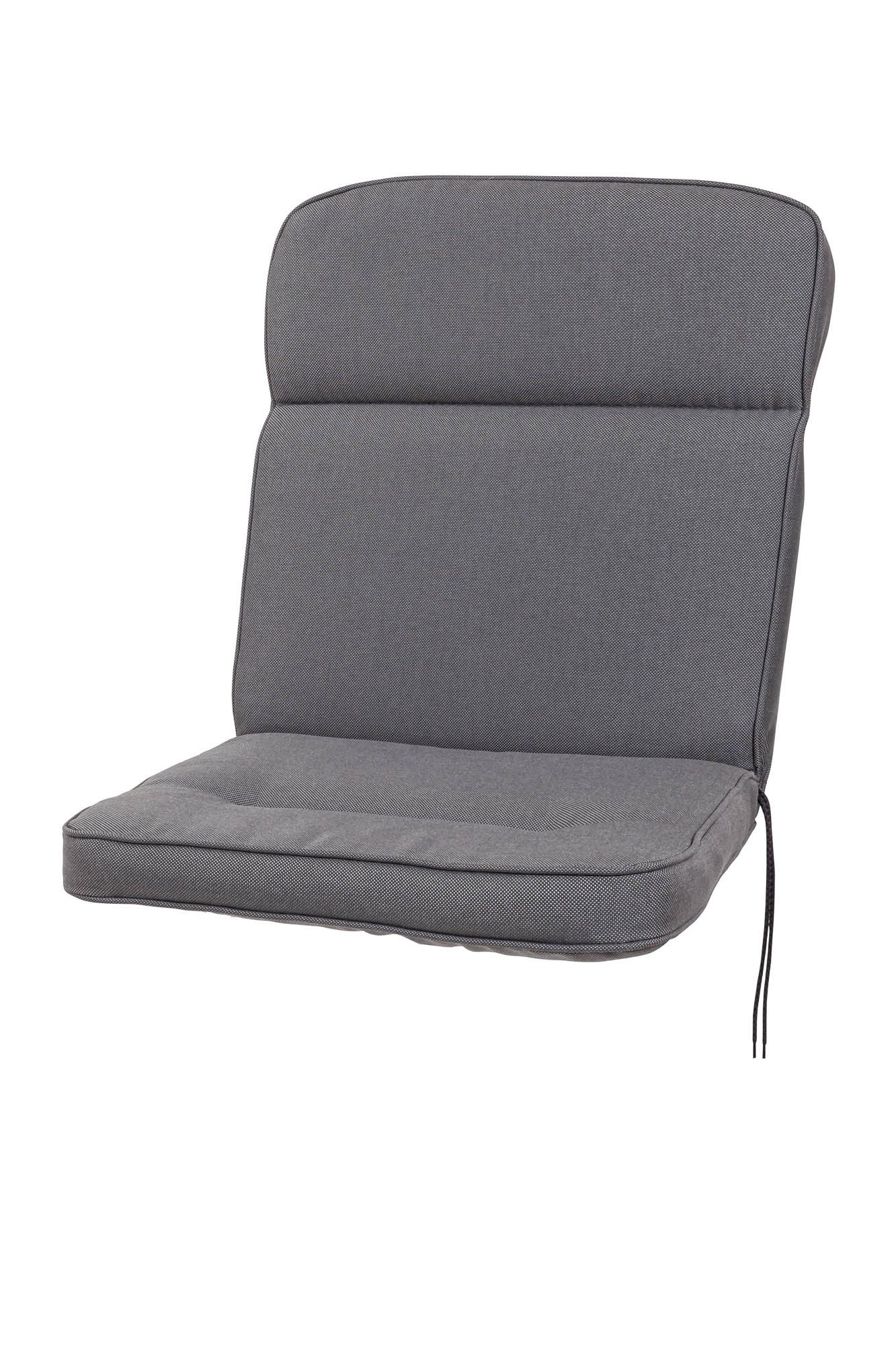 KETTtex Sesselauflage Niederlehner Alicante 2328 dunkelgrau 100x50x7 cm wasserabweisend