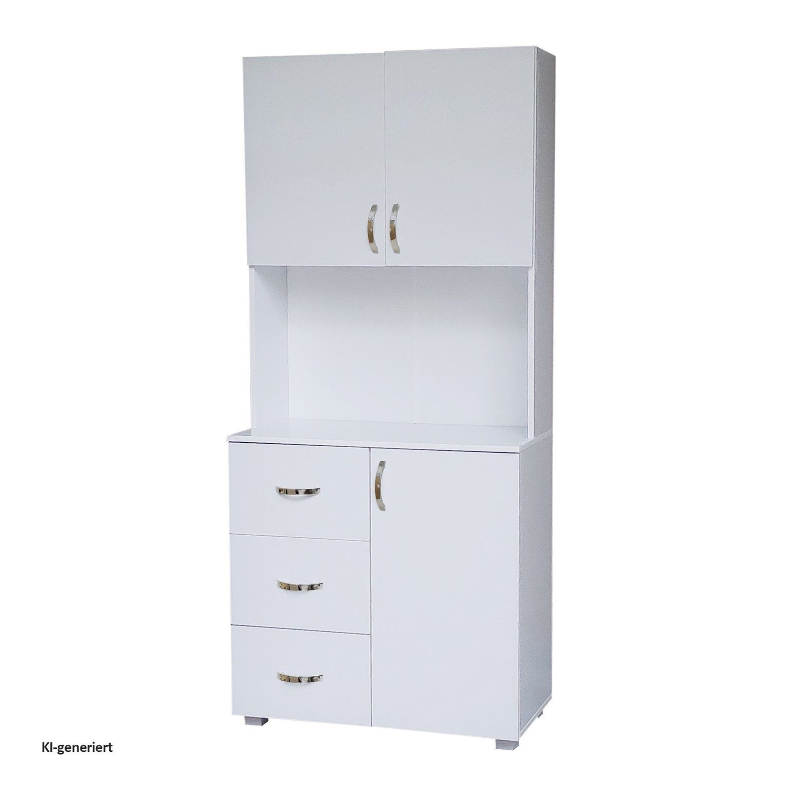 HTI-Living Hochschrank Küchenschrank Weiß Blanca (Stück, 1-St., 1x Schrank Blanca, ohne Dekoration) Küchenbuffet Hochschrank