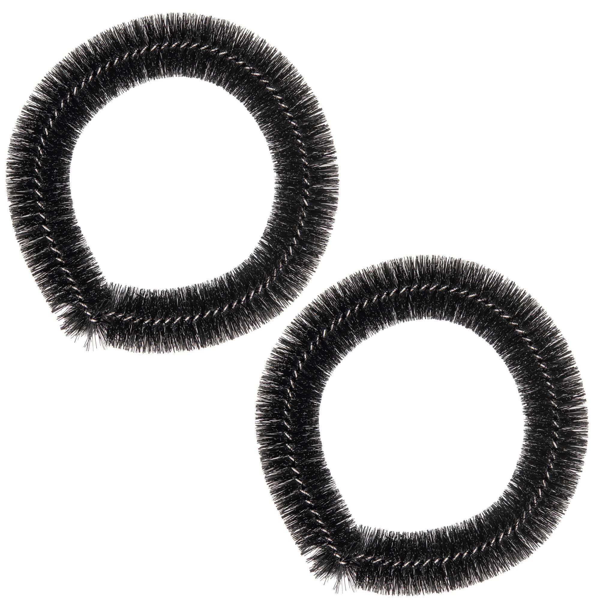 Top Ten Fahrradreifen 2x Nabenputzring Fahrrad Putzring Nabenputzer, Universal, Schwarz, Nabe, 1 Paar