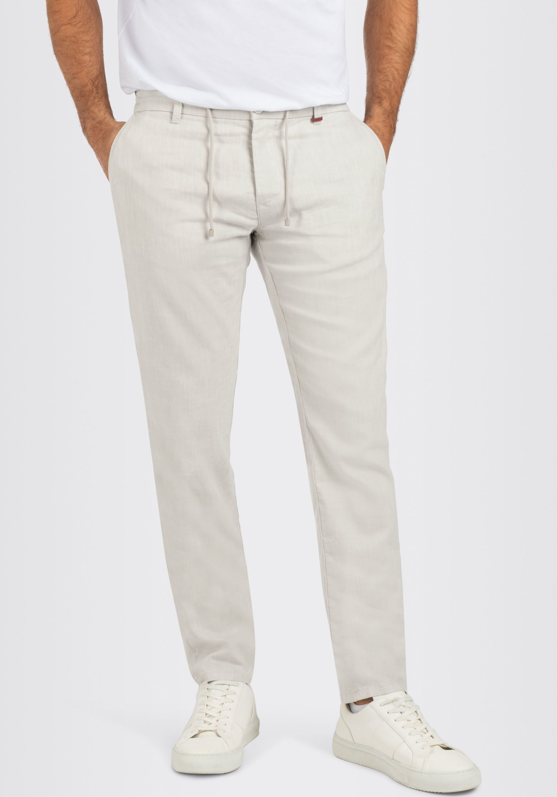 MAC Chinohose Lennox Sport Leinenstruktur – Bild 2 von 5