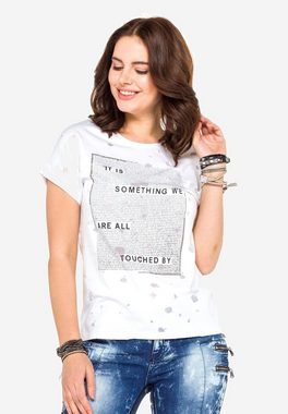Cipo & Baxx T-Shirt mit stylischem Frontprint
