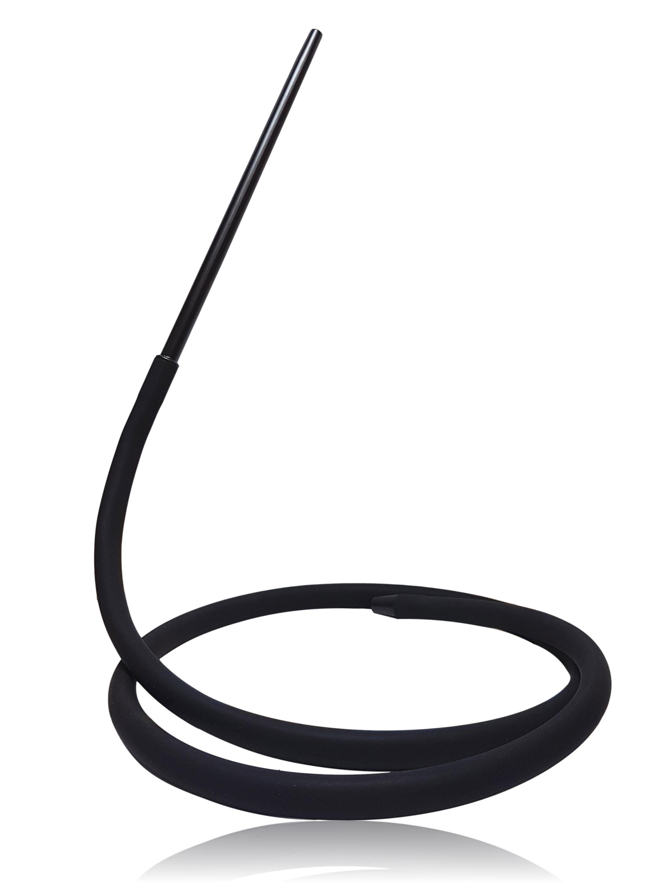 BAYLI flexibler Schlauch Bayli 1,8 m Soft Touch Shisha Silikonschlauch mit Mundstück + Adapter, Zubehör für Shisha, Wasserpfeife