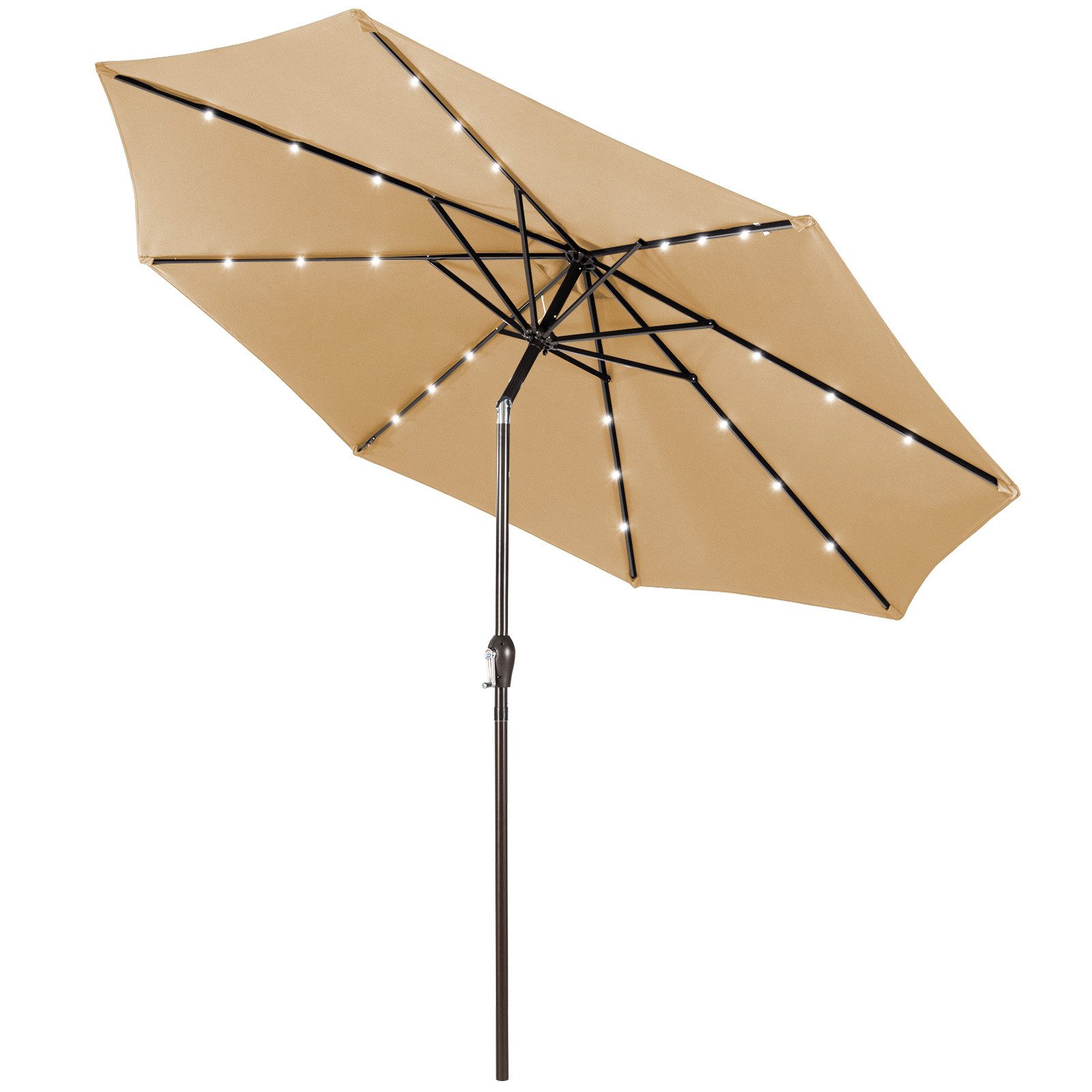 COSTWAY Sonnenschirm φ300 cm Gartenschirm, mit günstig online kaufen
