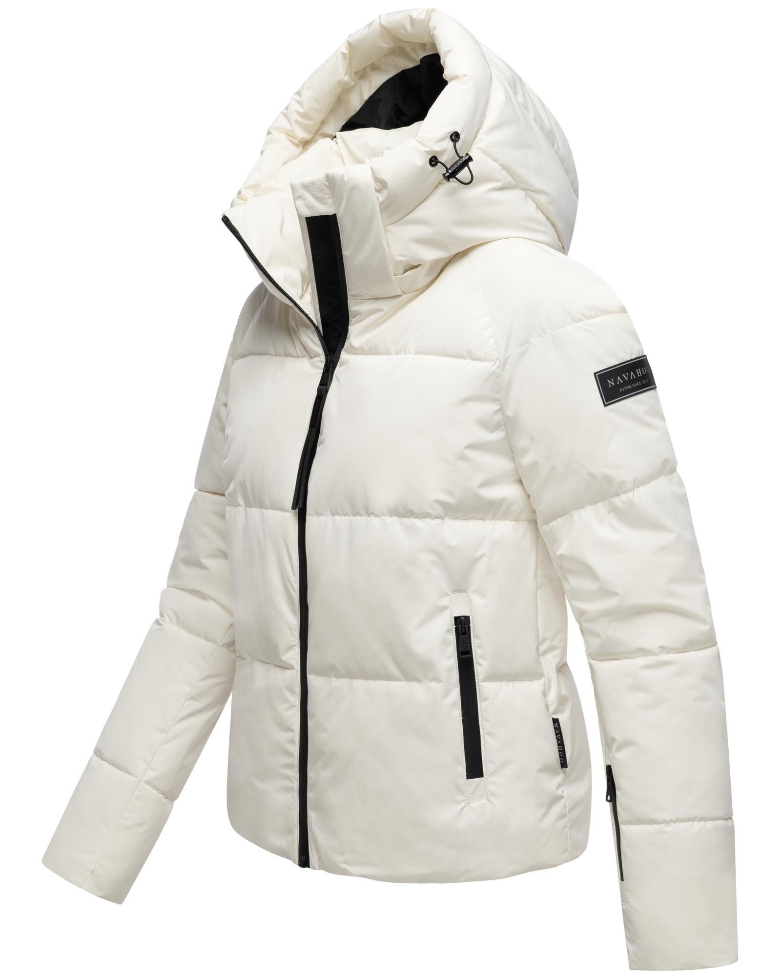 Navahoo Steppjacke Frostherz XIV Kurze gesteppte Damen Winterjacke mit abnehmbarer Kapuze