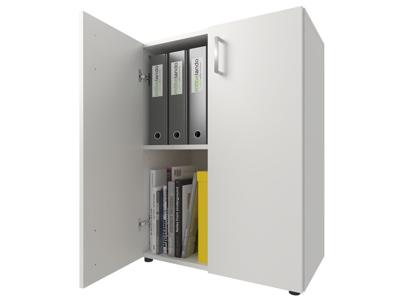 möbelando Aktenschrank Trio 2 57 x 77 x 34,5 cm (B/H/T)