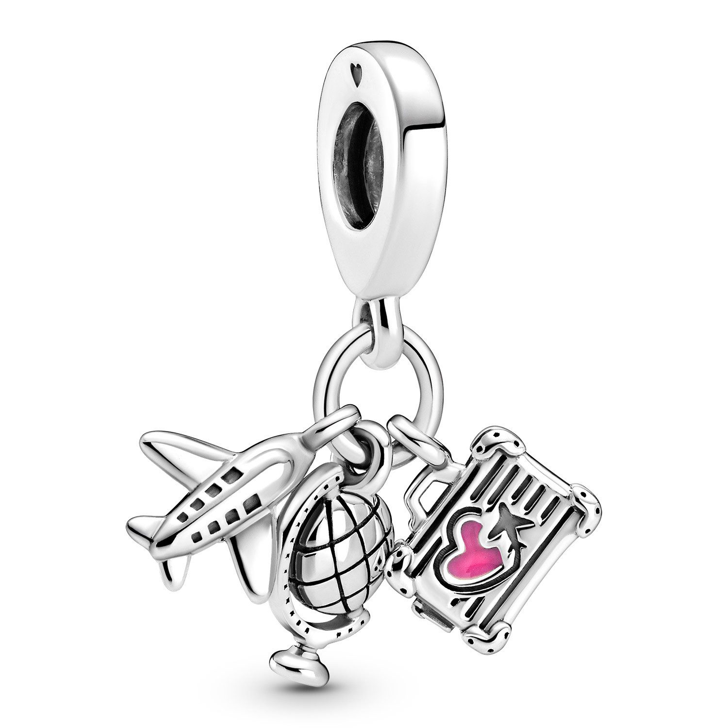 Pandora Bead Charm-Flugzeug, Globus und Koffer günstig online kaufen
