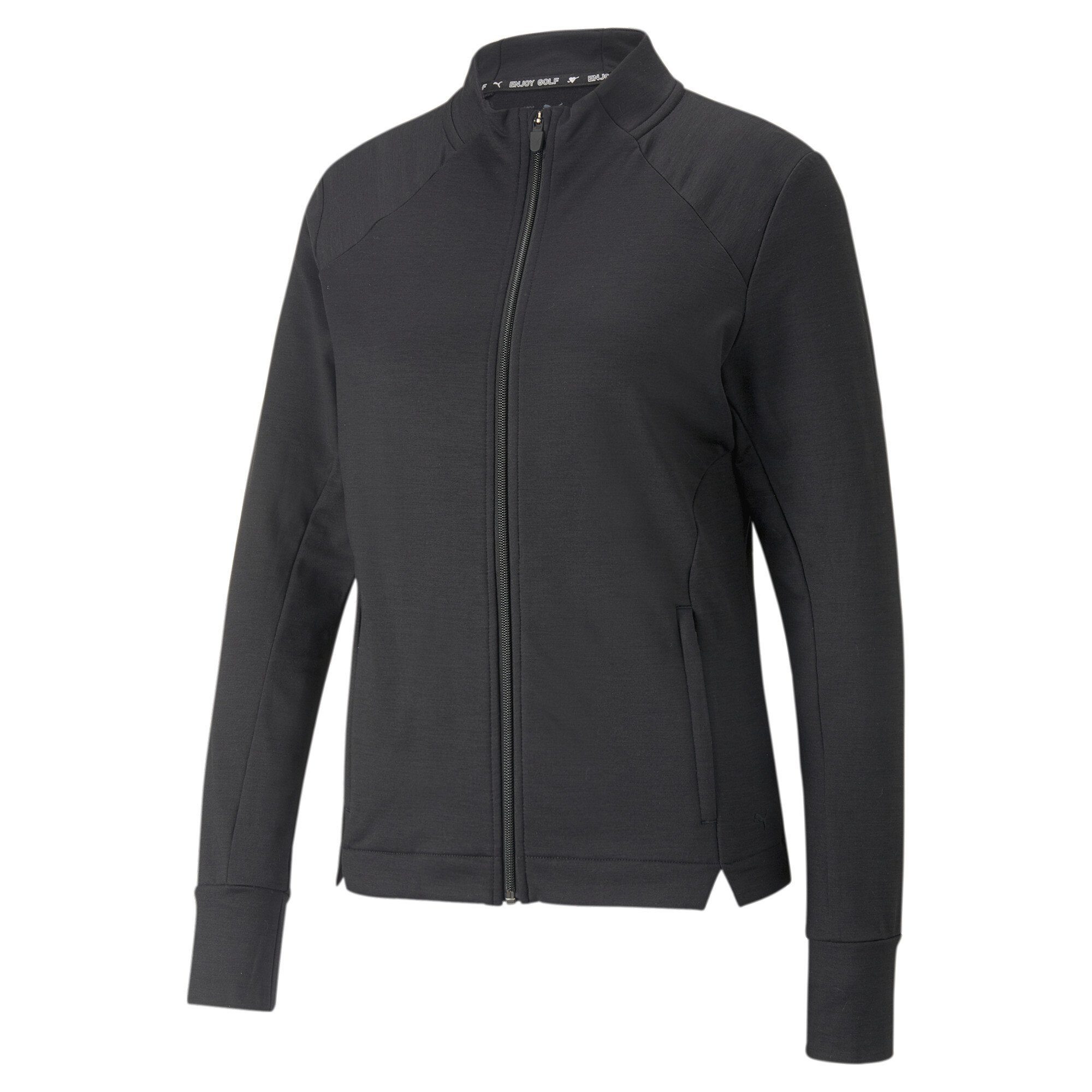 PUMA Sweatjacke Heather Golfjacke mit durchgehendem Reißverschluss Damen