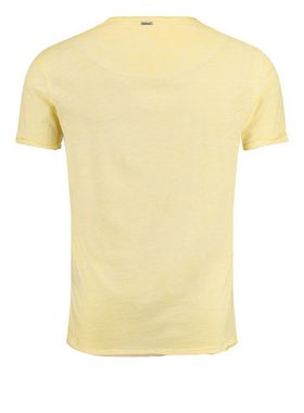 Key Largo T-Shirt Soda vintage Look uni Basic T00619 V-Ausschnitt unifarben kurzarm slim fit