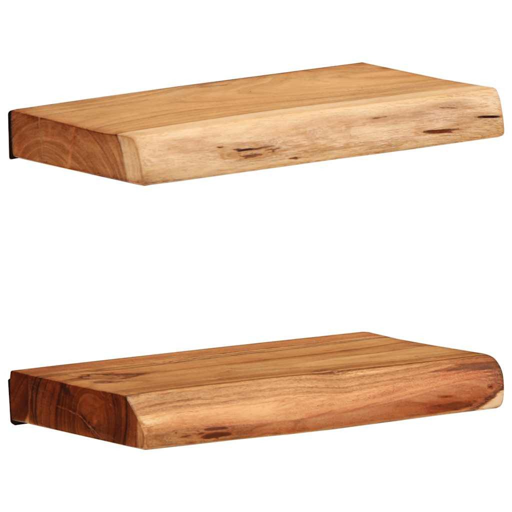 vidaXL Regal Wandregale 2 Stk. 30x20x3,5 cm Massivholz, 1-tlg. günstig online kaufen