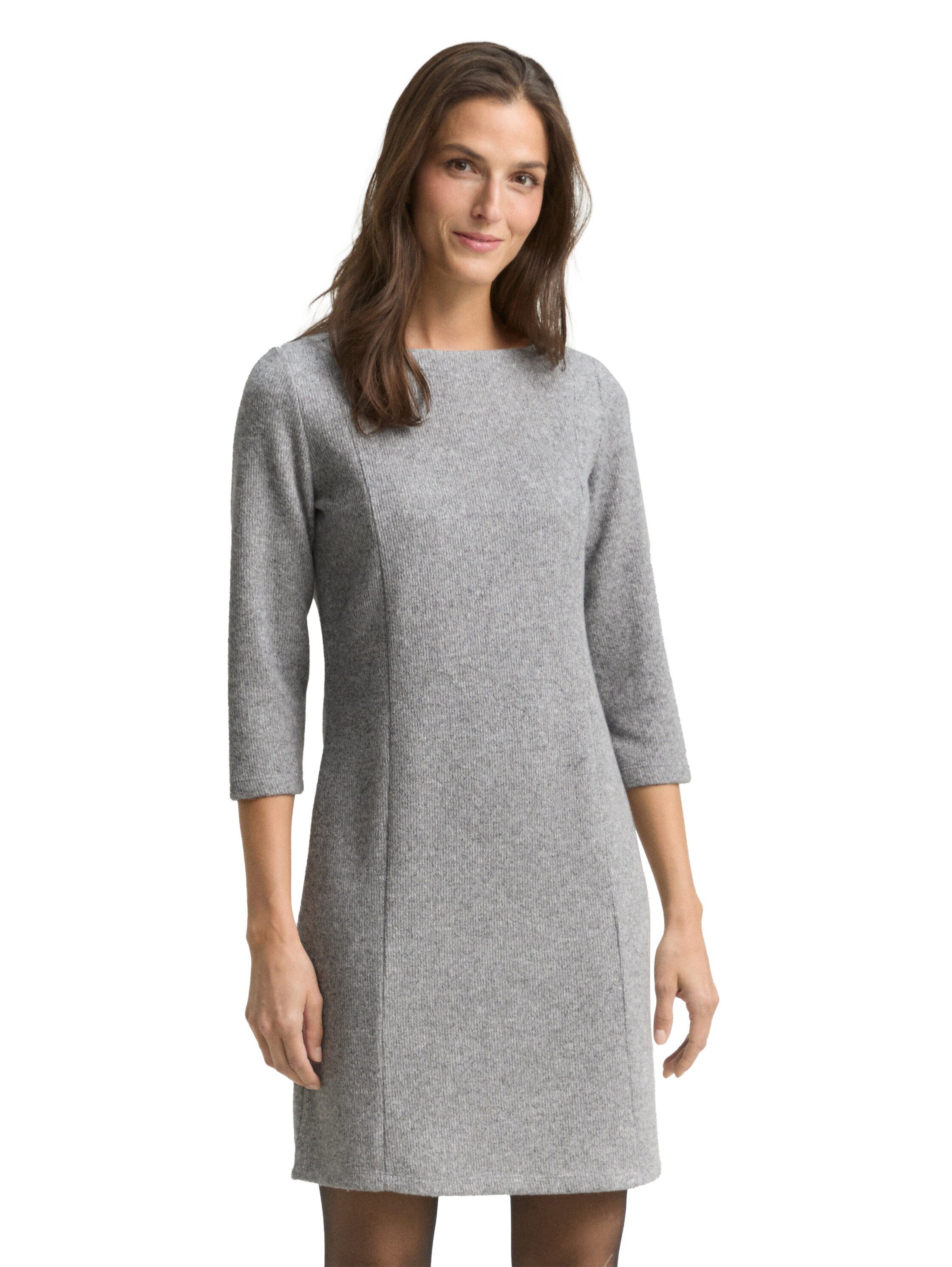 TOM TAILOR Strickkleid 3/4-Arm, Midi-Длина