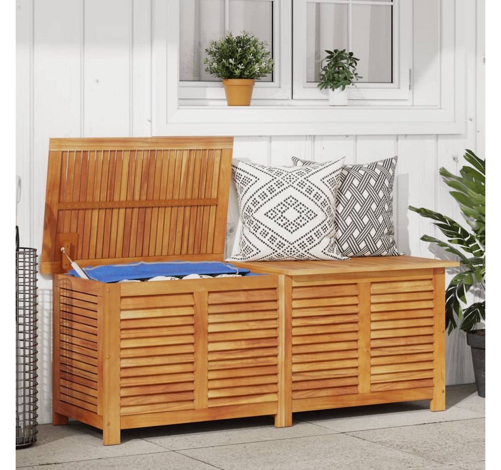 Thumbnail - vidaXL Gartenbox, Gartenaufbewahrungsbox mit Lüftungsschlitzen 150x50x56 cm Akazie