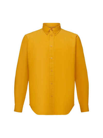 Esprit Langarmhemd Hemd aus Cord, 100% Baumwolle