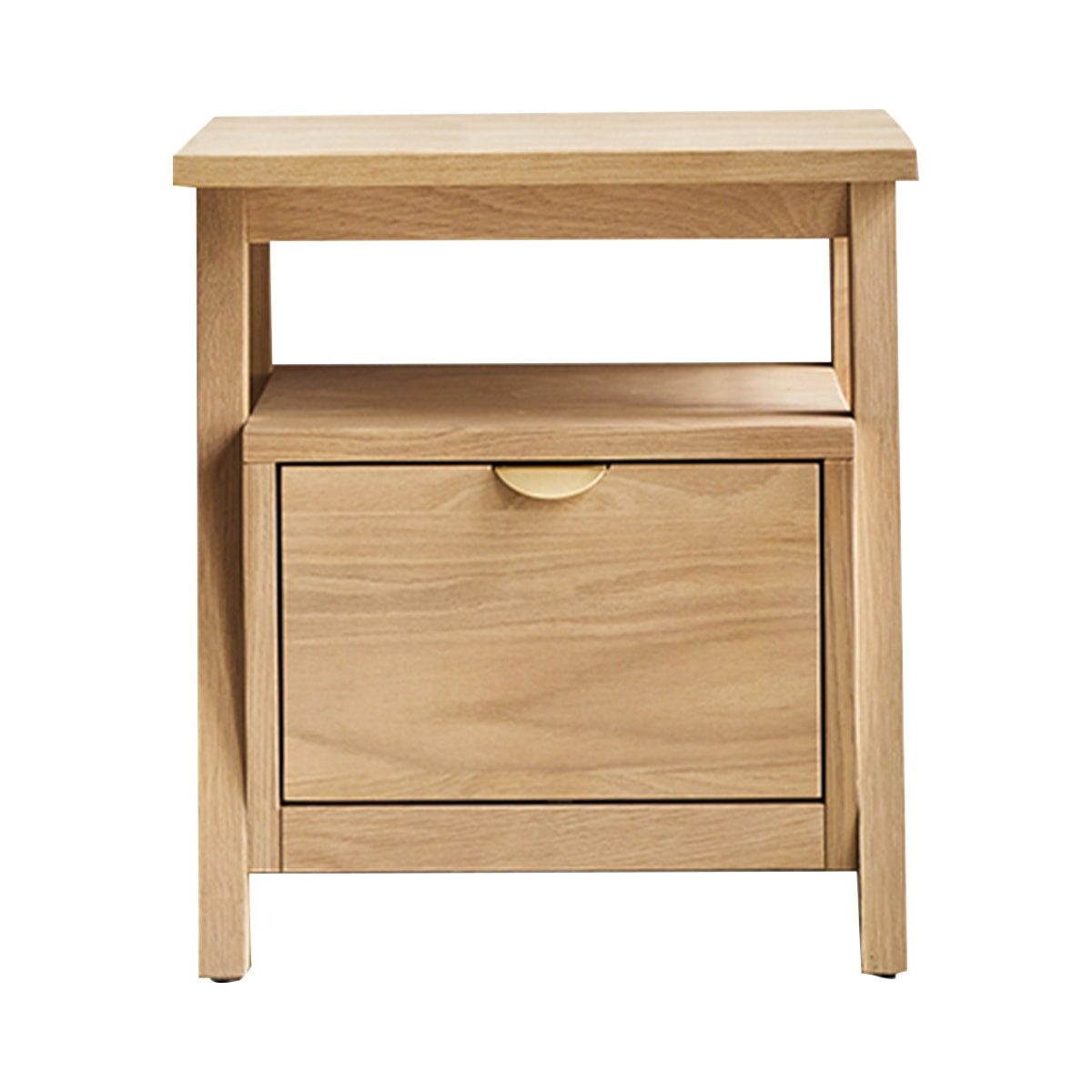 Tikamoon Nachttisch Nachttisch aus Eichenholz Pola