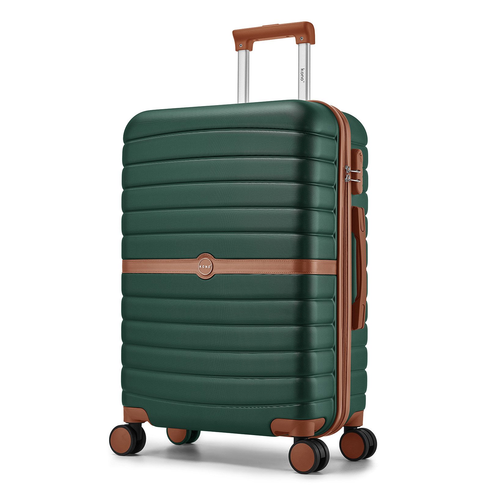 KONO Handgepäckkoffer Koffer Trolley ABS+PC Hartschalenkoffer