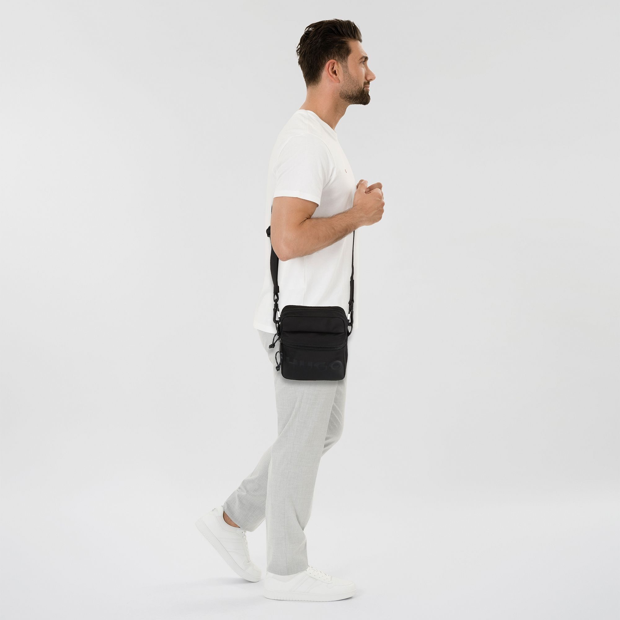 HUGO Schultertasche Nosh, Polyester