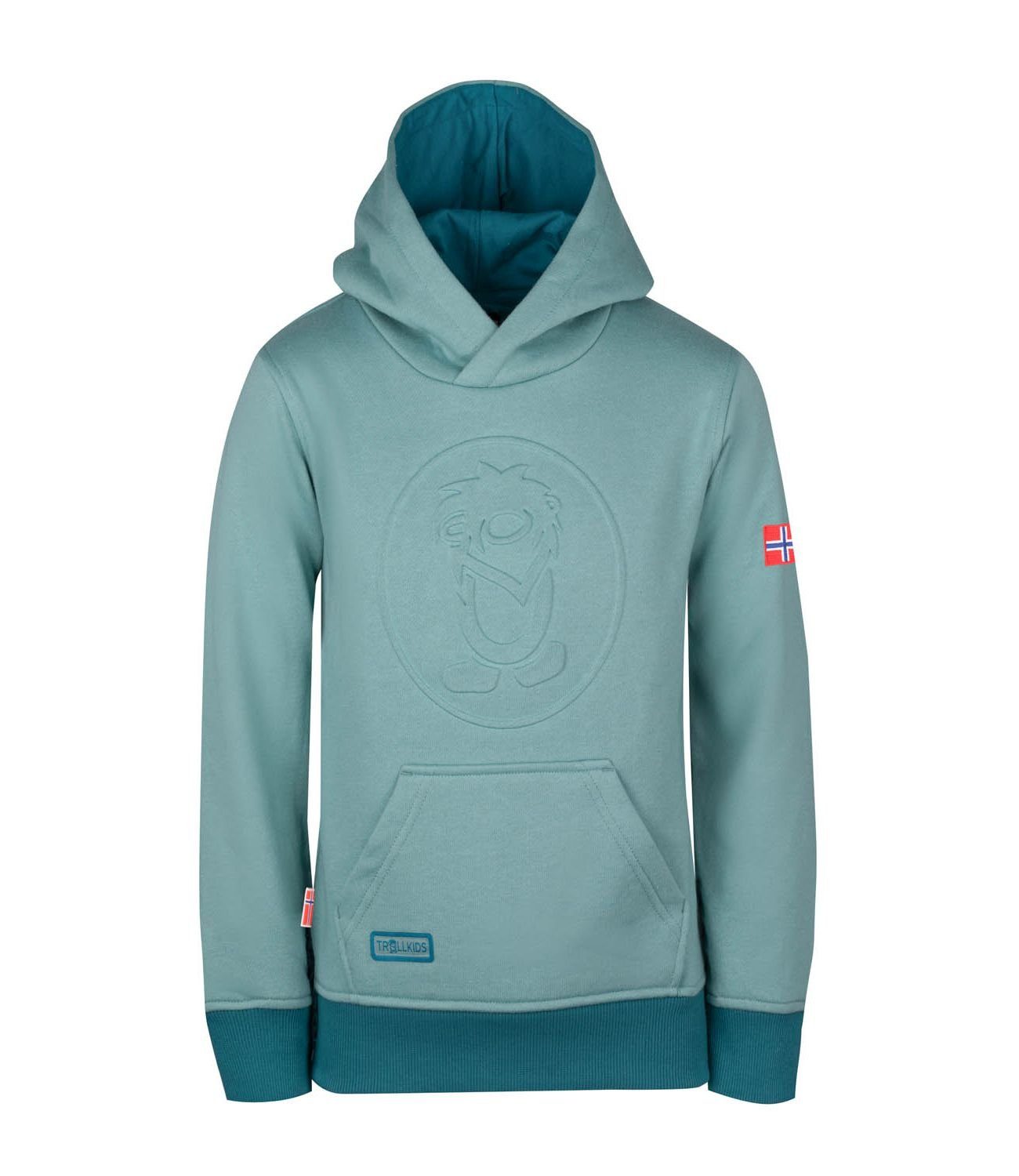 TROLLKIDS Hoodie Lillehammer Gletschergrün/Blaugrün