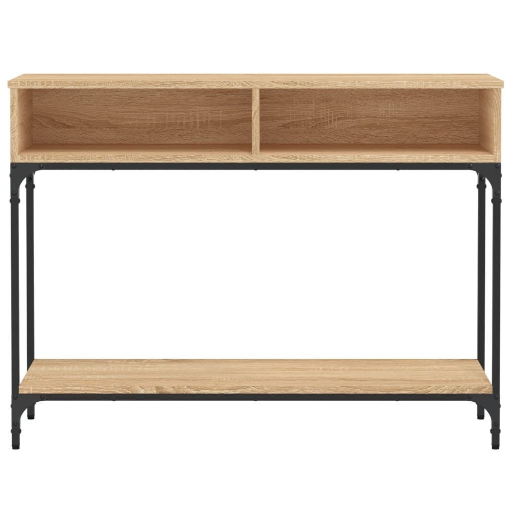 Konsolentisch Holzwerkstoff Sonoma-Eiche 100x30,5x75 cm Beistelltisch furnicato