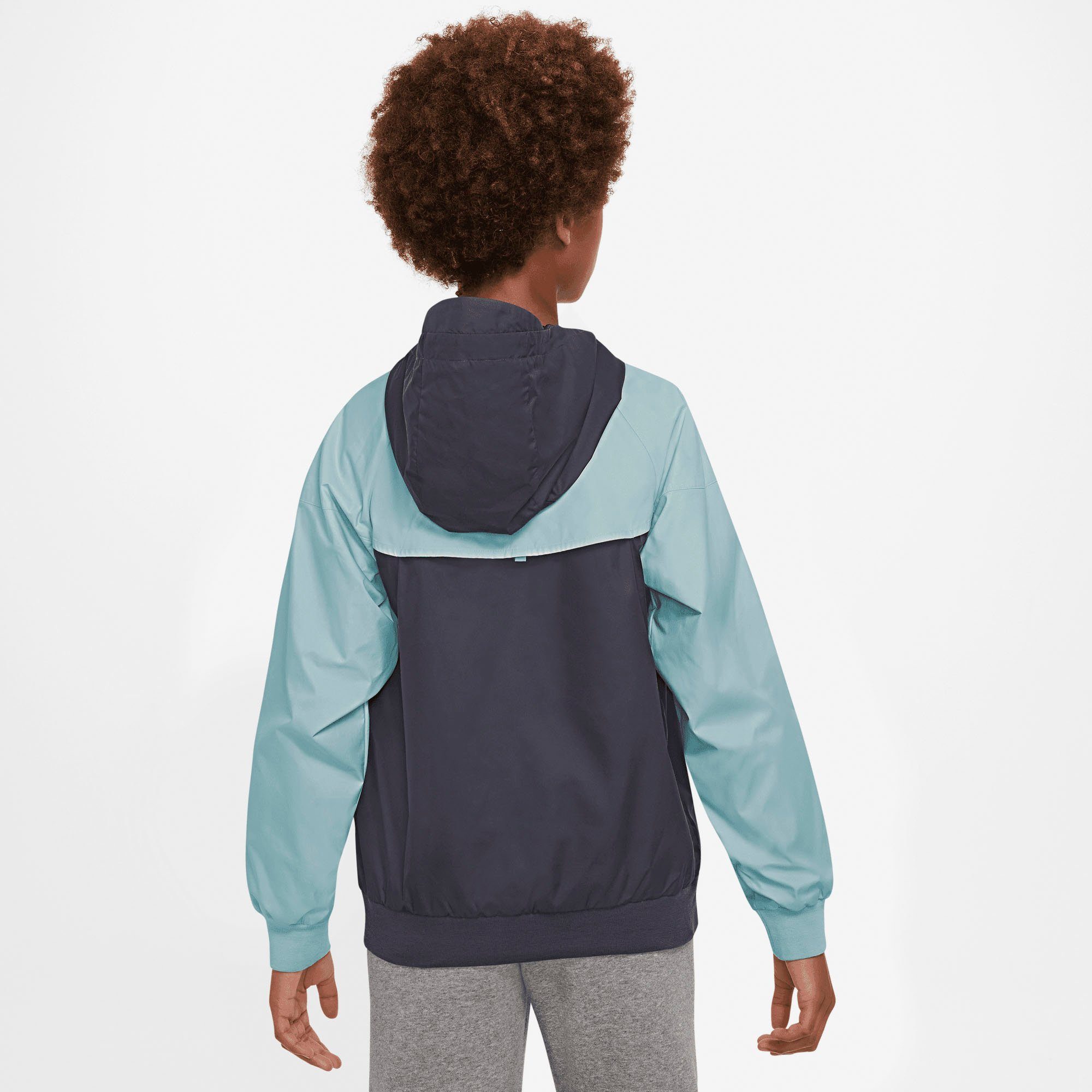 Nike Sportswear Windrunner Big Kids' (Boys) Sweatjacke Jacket grau