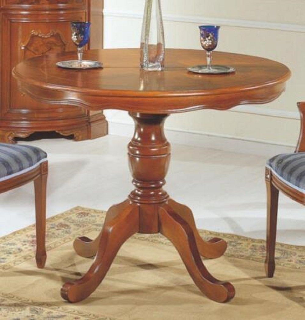 JVmoebel Esstisch Luxus Rund Tisch Massiv Holz Italien Esszimmer Tische Möbel