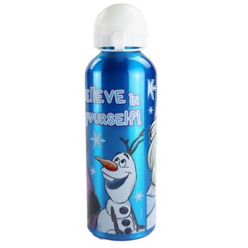 Disney Trinkflasche Disney Die Eiskönigin Alu Wasserflasche Trinkflasche Flasche 500 ml, Anna Elsa