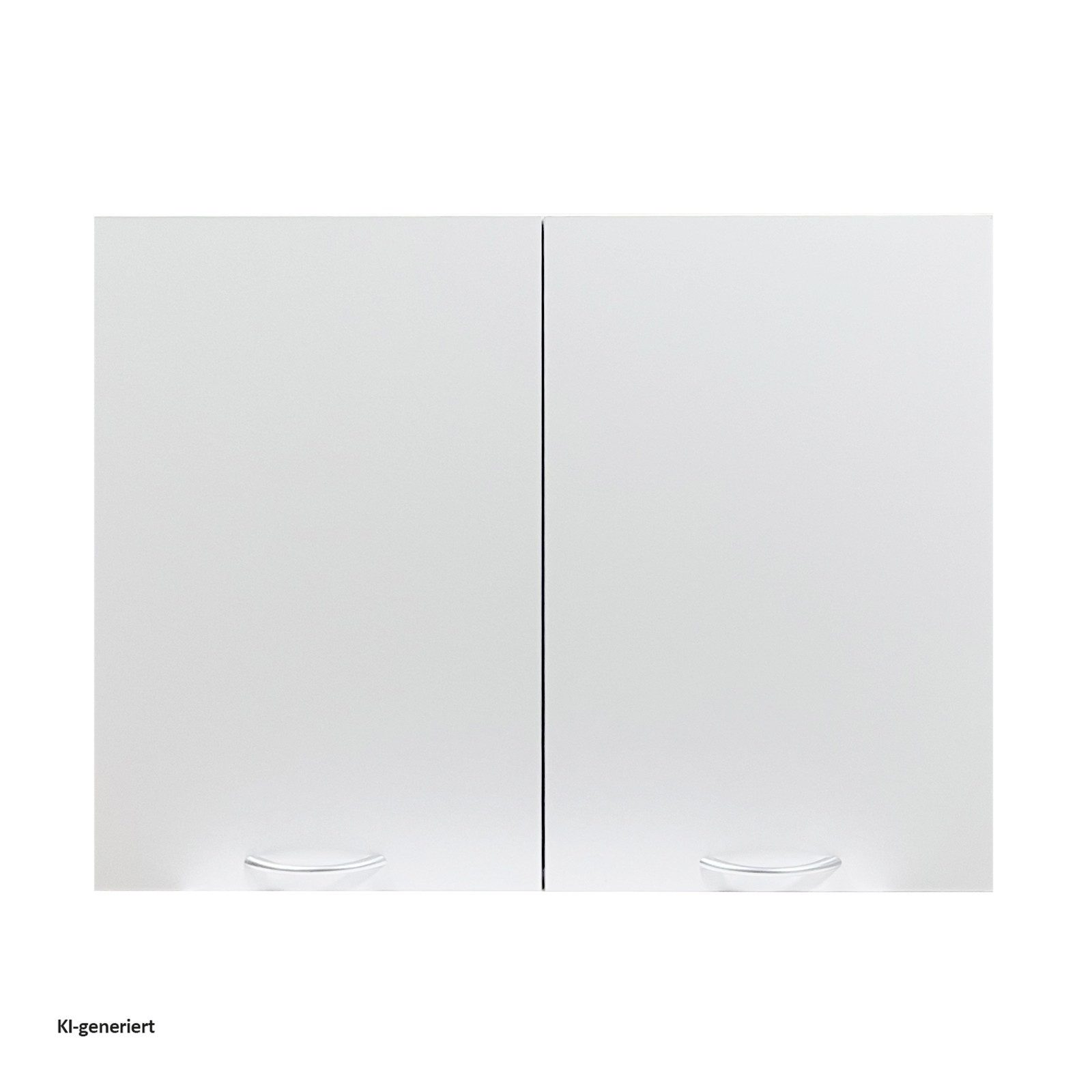 HTI-Living Hängeschrank Küchenhängeschrank Jenna Weiß 80 cm (1 Stück, 1-St., 1 Küchenhängeschrank) Modular erweiterbar, modernes Design, 2 Schrankfächer – Bild 2 von 3