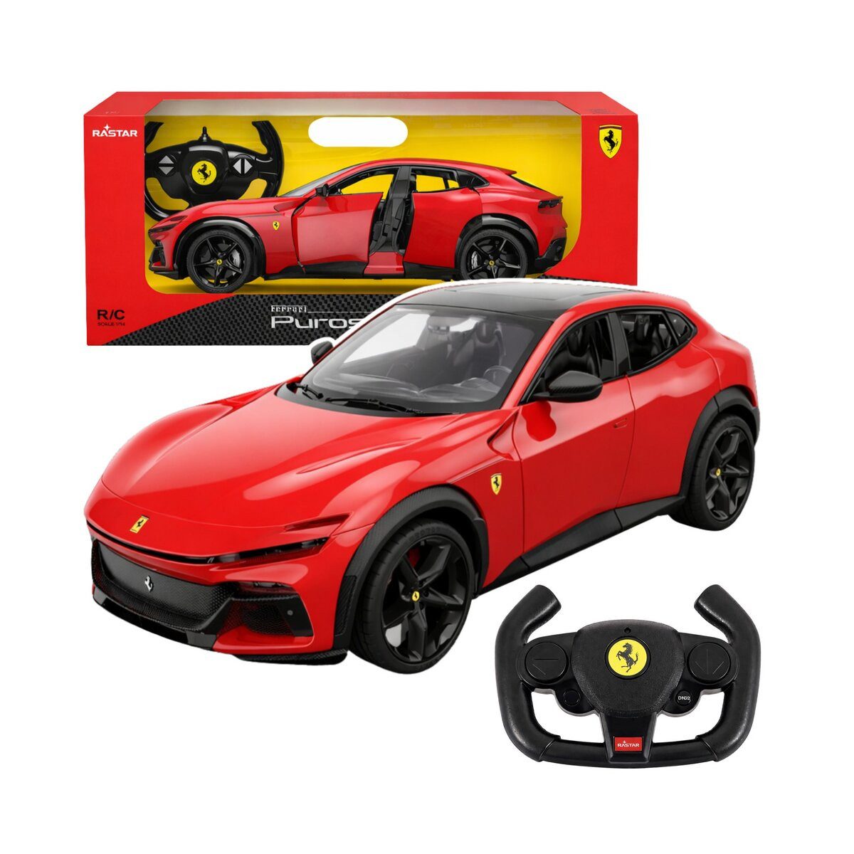 Wisam RC-Auto Ferrari Purosangue ferngesteuertes Auto RC Rastar Rot 1:14