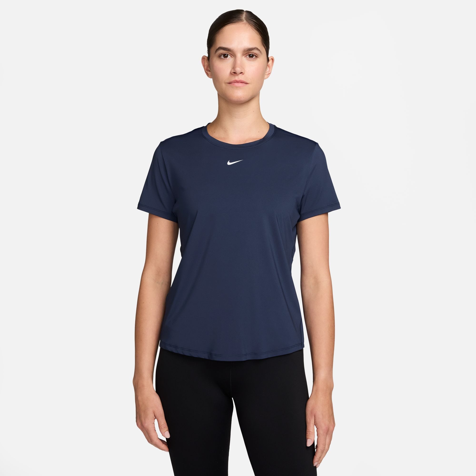 Nike T-Shirt W NK ONE CLASSIC DF SS TOP sportlich, Kurzarm, für Fitness und Freizeit, Rundhalsausschnitt