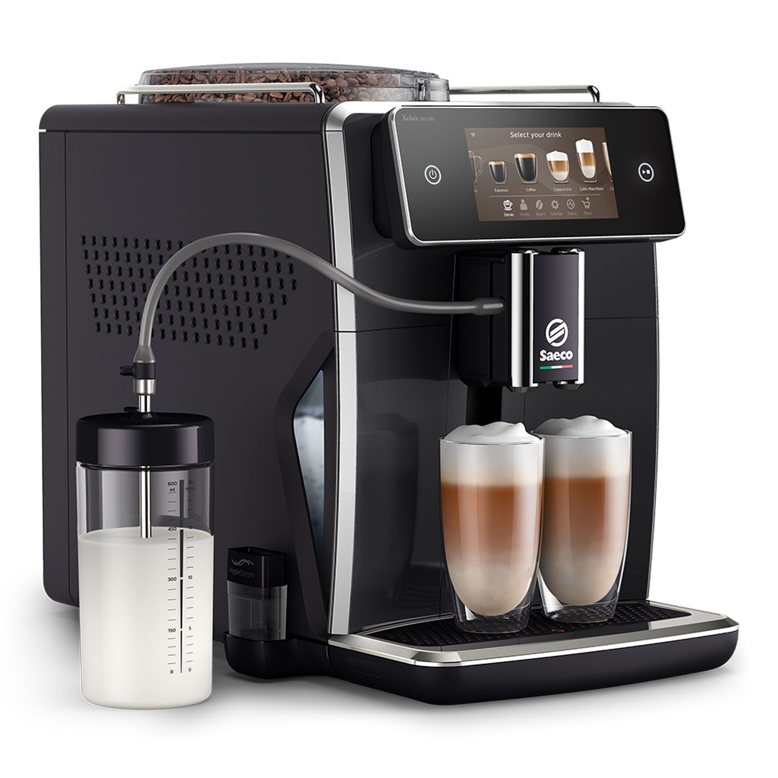 Saeco Kaffeevollautomat SM8780/00 Xelsis Deluxe, Einstellbare Kaffeetemperatur, Einstellbare Kaffeestärke