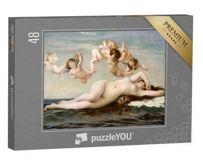 puzzleYOU Puzzle Geburt der Venus, Alexandre Cabanel, 1875, 48 Puzzleteile, puzzleYOU-Kollektionen Engel
