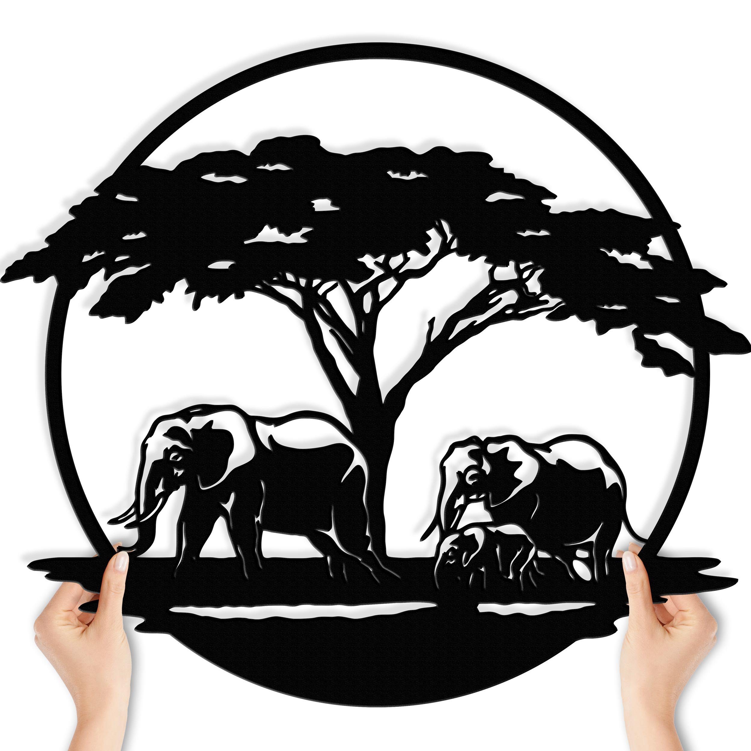 Namofactur LED Dekolicht Elefanten Deko Geschenke - USB LED Wanddeko Holz W günstig online kaufen