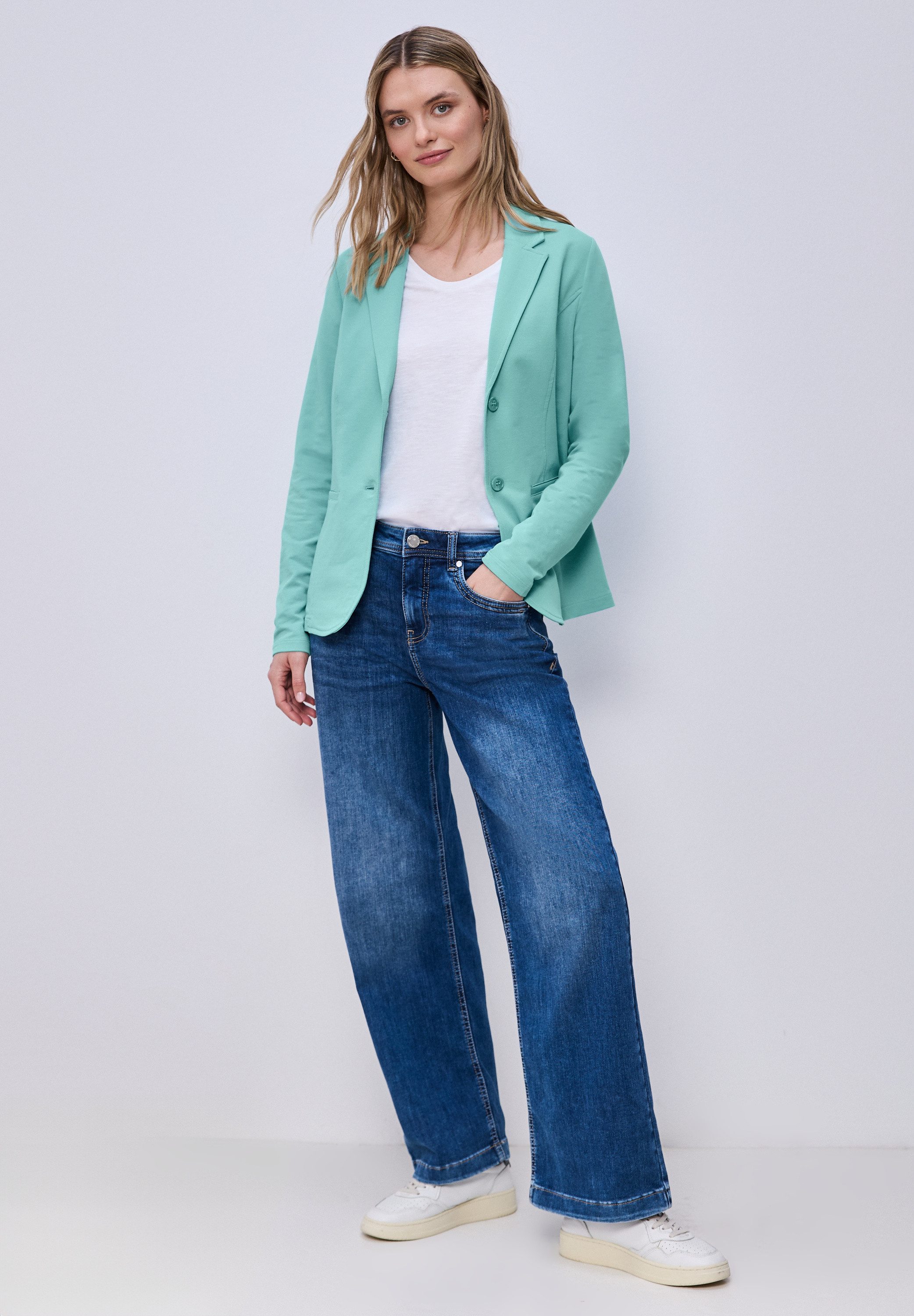 STREET ONE Sweatblazer im soften Baumwoll-Mix – Bild 3 von 5